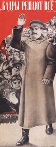 Zaměstnanci rozhodují o všem. Plakát I. Stalin, 1935