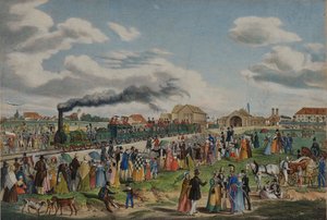 Otevření železnice Mnichov-Augsburg dne 1. září 1839, 1839. od Gustav Kraus