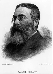 Sir Walter Besant (1836-1901) vyrytý Gustavem Kruellem (1843-1907) z fotografie Elliota & Fry