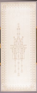Záclonový panel, cca 1908 (bavlna a len) od Gustav Stickley