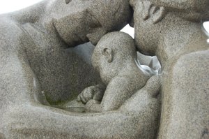 Sochy ve Vigeland Sculpture Park (foto)