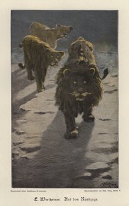 On the Raid (barevná rytina)