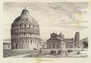 Katedrální náměstí, Pisa od Gustave Bauernfeind