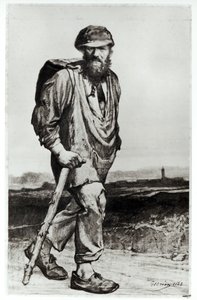 Jean Valjean, ilustrace z „Les Miserables“ od Victora Huga (1802-85) 1862