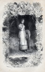 Portrét zamilované Fantine od Tholomyese - ilustrace Gustava Briona (1824-1877) pro „The Miserables - First part: Fantine“ od Victora Huga (1802-1885) 1862