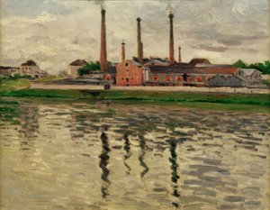 Továrny v Argenteuil od Gustave Caillebotte