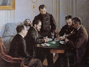 Besigue Party, asi 1881. od Gustave Caillebotte