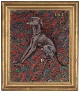 Pes Paul, asi 1886 (olej na plátně) od Gustave Caillebotte
