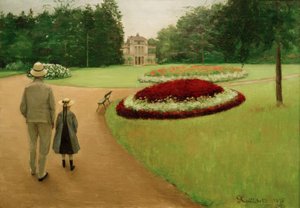 Park nemovitosti v Yerres od Gustave Caillebotte