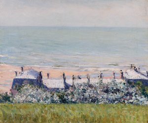 Střechy hotelu Hôtel des Roches Noires, Trouville od Gustave Caillebotte