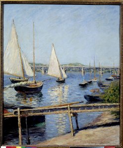 Plachetnice v Argenteuil Malba od Gustava Caillebotte (1848-1894) 1888 Sun. 0,65x0,55 m Paříž, musee d