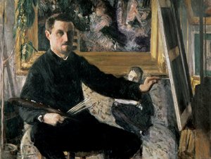 Autoportrét se stojanem, kolem roku 1879