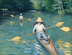 Skify, 1877. od Gustave Caillebotte
