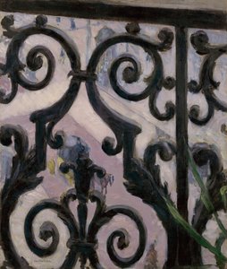 Pohled z balkónu od Gustave Caillebotte