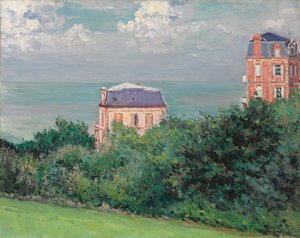 Vily ve Villers-sur-Mer, 1880 od Gustave Caillebotte