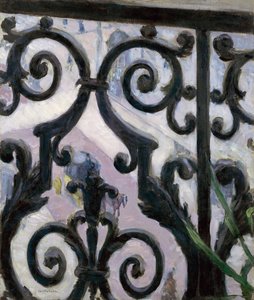 Vue depuis le balcon - Pohled z balkónu - Peinture de Gustave Caillebotte (1848-1894) od Gustave Caillebotte