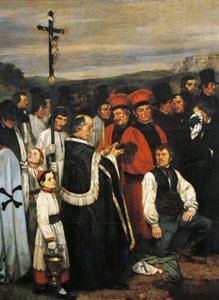Pohřeb v Ornans od Gustave Courbet