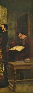 Baudelaire čte knihu, detail z 