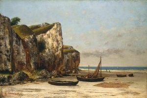 Pláž v Normandii, c. 18721875. od Gustave Courbet