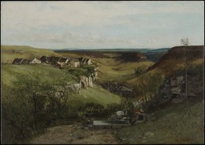 Hrad Ornans od Gustave Courbet