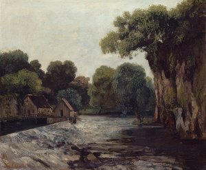 Mlýnský jez. 1866 od Gustave Courbet