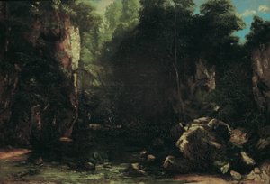 Stinný potok od Gustave Courbet