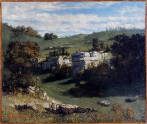 Francouzsky: Paysage du Jura
německy: Landschaft des Jura od Gustave Courbet