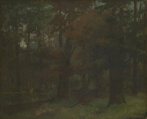 V lese od Gustave Courbet