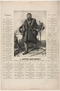 Jean Journet odjíždí za dobytím univerzální harmonie od Gustave Courbet