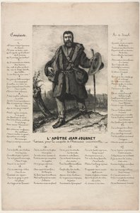 Jean Journet Odjezd za dobytím Univerzální harmonie, 1850. od Gustave Courbet