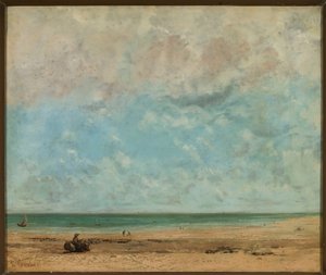Pobřežní krajina od Gustave Courbet