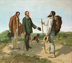 Setkání, aneb Dobrý den, pane Courbet od Gustave Courbet