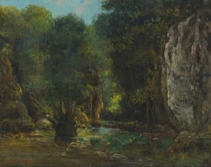 Le Puits Noir (soutěsky Loue) od Gustave Courbet
