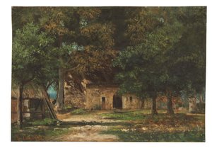 Zahrada matky Toutainové v Honfleuru, kolem roku 1859-61 od Gustave Courbet