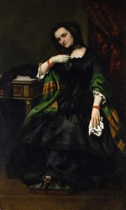 Madame Auguste Cuoq Mathilde Desportes, 1827-1910, ca. 1852-57. od Gustave Courbet