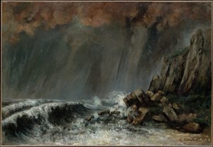 Námořnictvo: Vodní smršť od Gustave Courbet