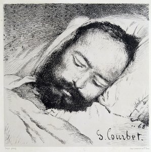 Zádušní portrét Proudhona, 20.1.1865 - Gustave Courbet od Gustave Courbet