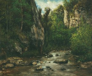 Krajina poblíž Puit Noir poblíž Ornans, po roce 1872 od Gustave Courbet