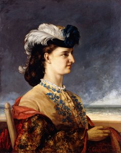 Portrét hraběnky Karoly, 1865 od Gustave Courbet