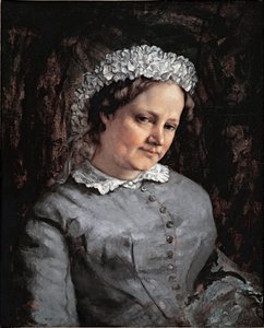 Portrét Euphrasia Prudho (olej a plátno) od Gustave Courbet