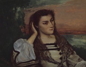 Snít portrét Gabrielle Borreau, 1862. od Gustave Courbet