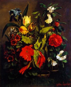 Zátiší květin, 1863. od Gustave Courbet