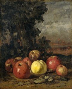Zátiší s jablky od Gustave Courbet