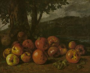 Zátiší s jablky od Gustave Courbet
