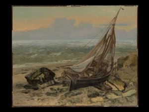 Rybářská loď od Gustave Courbet