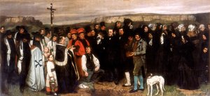 Pohřeb v Ornans, 1850 od Gustave Courbet