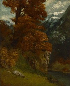 Údolí u Ornans (Břehy Doubs; Podzimní efekt) od Gustave Courbet