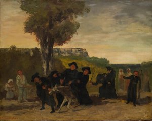 Návrat ze setkání, 1863 od Gustave Courbet