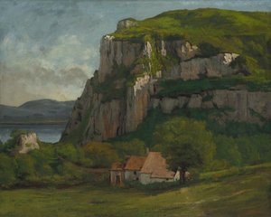 Skála Hautepierre, kolem roku 1869 od Gustave Courbet