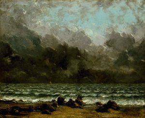 Moře, kolem roku 1865 (olej na plátně) od Gustave Courbet
